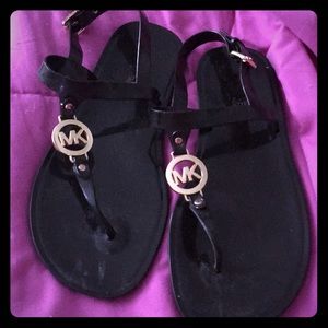 Michael Kors Shoes - Michael Kors size 8 black strap sandals Michael Kors Shoes - Michael Kors size 8 black strap sandals